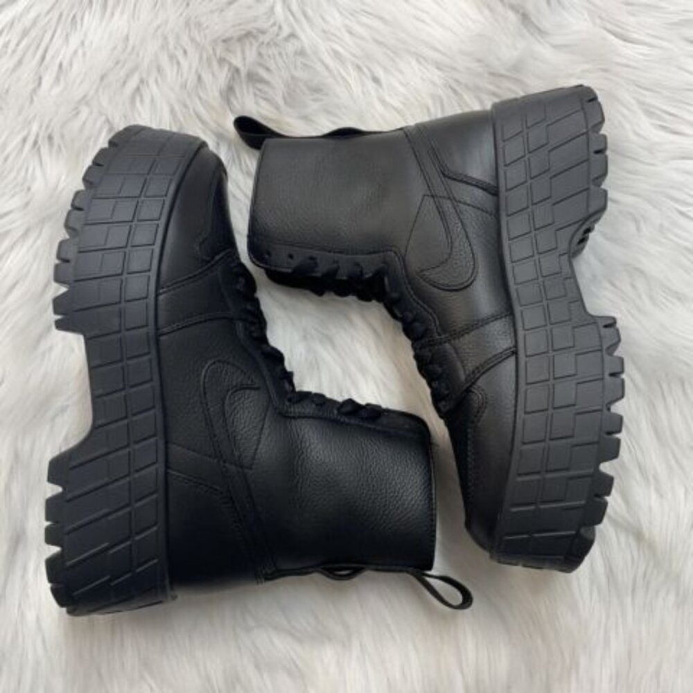 Nike Air Jordan 1 High Brooklyn Womens Casual Shoes Black FJ5737-001 NEW* Sz 8.5 - Picture 3 of 8